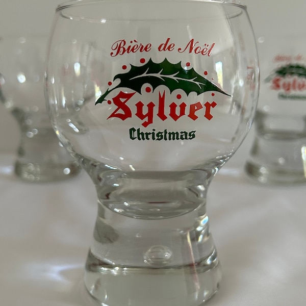 Lot Verre SYLVER Christmas Bière de Noël /Cave /Art de la Table/Collection /Décoration Cuisine/ Bouteille/ Bar Restaurant/Ustensile Cocktail