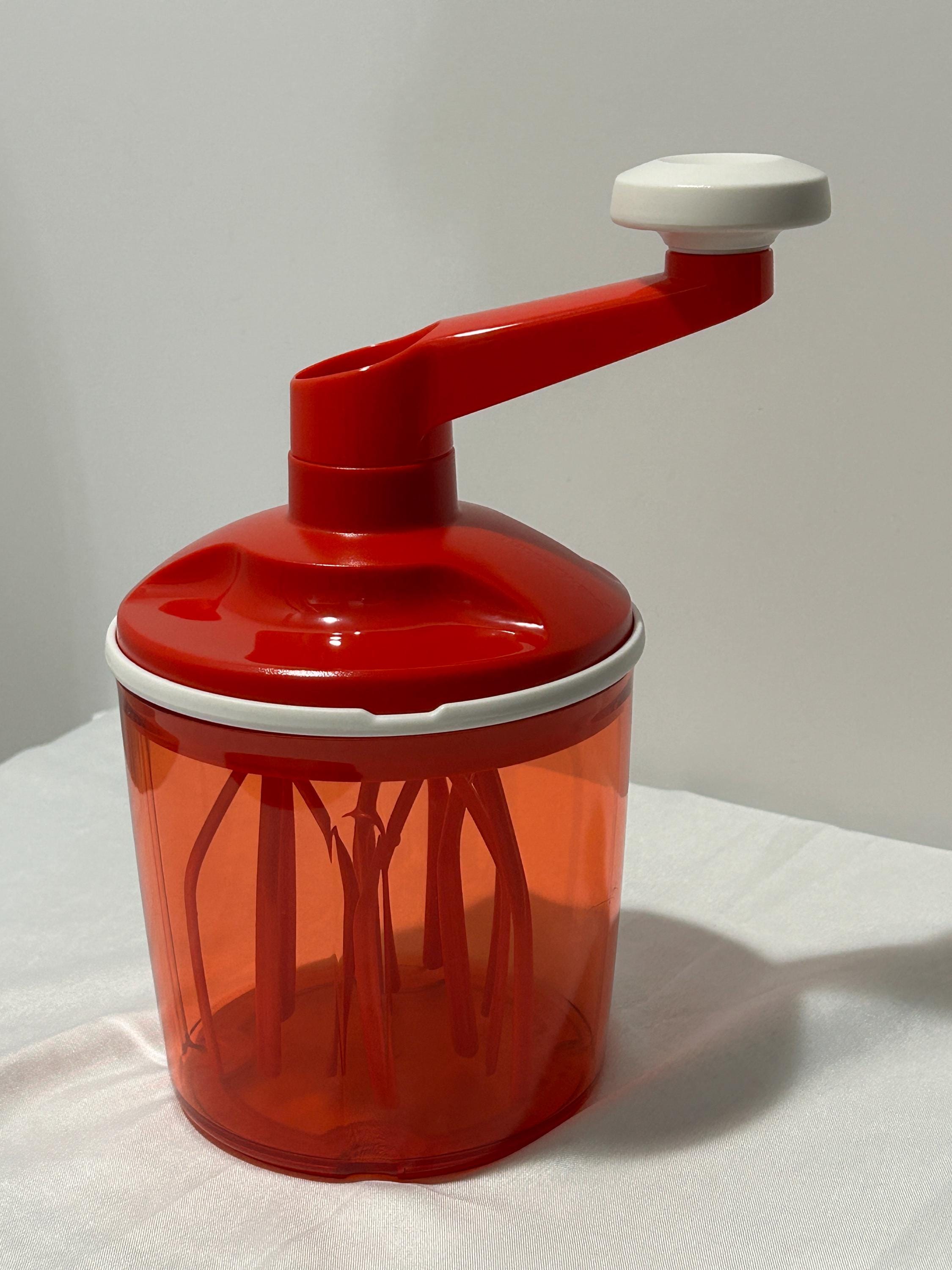 Tupperware Speedy Chef Red Hand Mixer Bowl Pastry Container