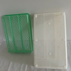 Vintage Plastic Cutlery Rack for Drawer/Knife Tray, Forks, Spoons/Household Locker/Kitchen Utensil/Box/Support image 2