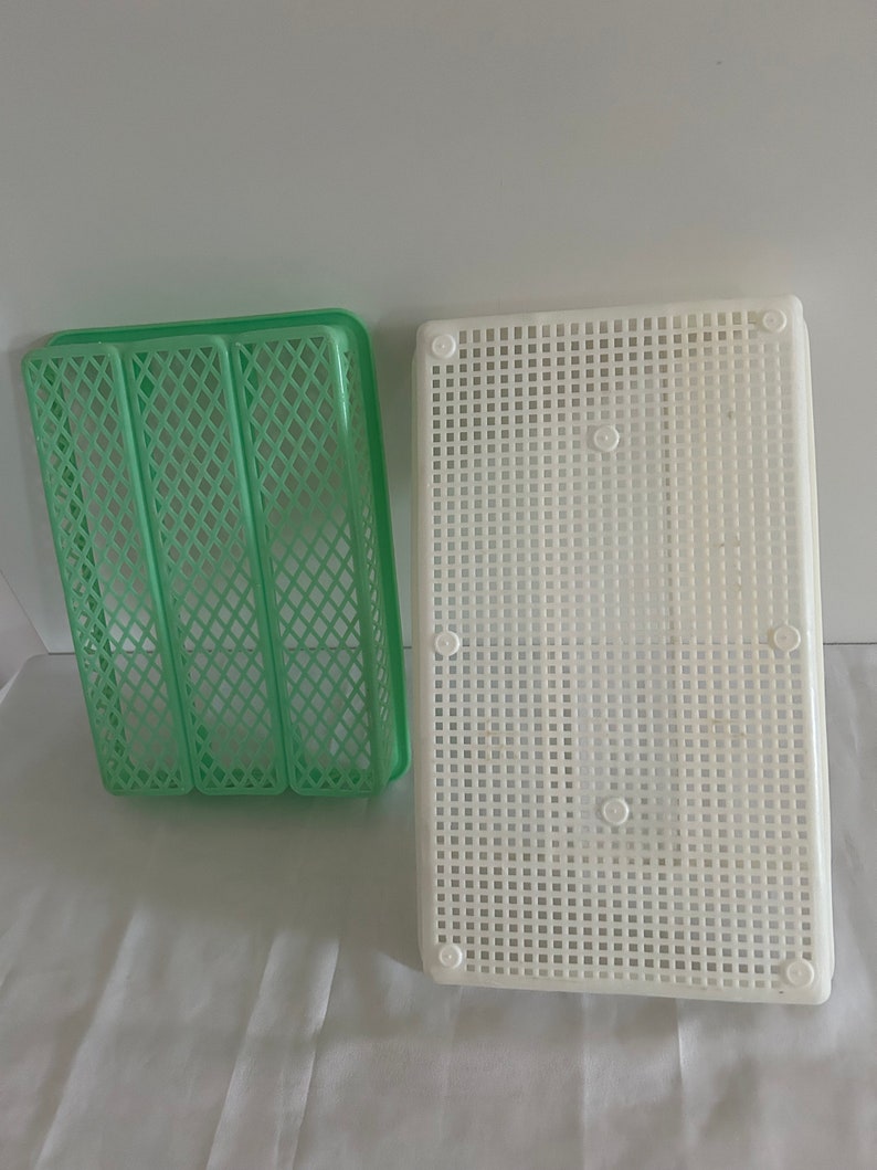 Vintage Plastic Cutlery Rack for Drawer/Knife Tray, Forks, Spoons/Household Locker/Kitchen Utensil/Box/Support image 2