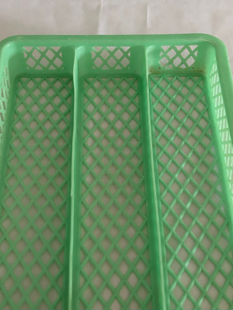 Vintage Plastic Cutlery Rack for Drawer/Knife Tray, Forks, Spoons/Household Locker/Kitchen Utensil/Box/Support image 7