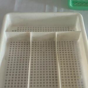Vintage Plastic Cutlery Rack for Drawer/Knife Tray, Forks, Spoons/Household Locker/Kitchen Utensil/Box/Support image 5