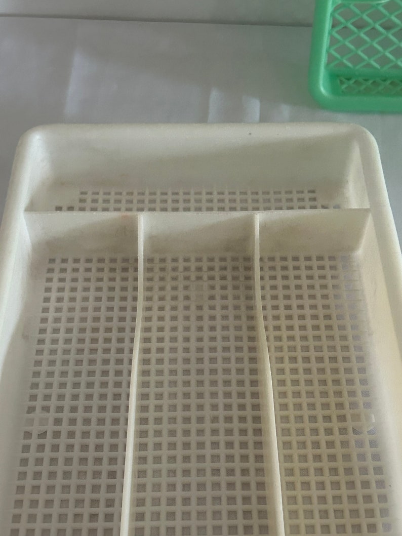 Vintage Plastic Cutlery Rack for Drawer/Knife Tray, Forks, Spoons/Household Locker/Kitchen Utensil/Box/Support image 5