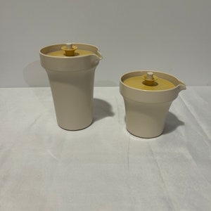 Tupperware-jarra portátil y tapa hermética, bote de leche Vintage, sopa de jugo, bebé, Camping, vacaciones, caja de plástico, tazón, cocina, cabaña