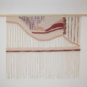 Large Tapestry Macrame Wall Hanging, Home Decor Wall Fiber Art #104