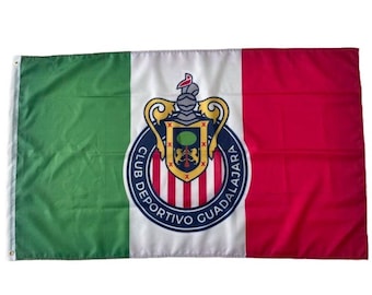 Chivas Tri Mexico Guadalajara New 3x5' Soccer Flag Banner Futbol Bandera 90x150cm Chivas Rayadas Tricolor