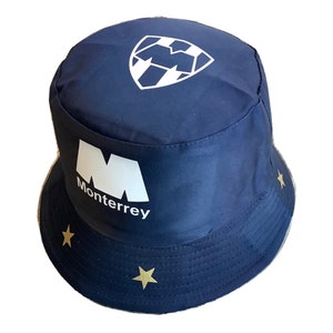 Rayados Monterrey Mexico 11519 Futbol New Soccer Bucket Hat Adult Size Liga Mexicana Futbol Gorro Gorra
