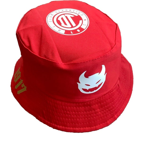 Club Deportivo Toluca Mexico Futbol New Soccer Bucket Hat Adult Size Gorra Gorro Liga Mexicana Futbol Diablos Rojos