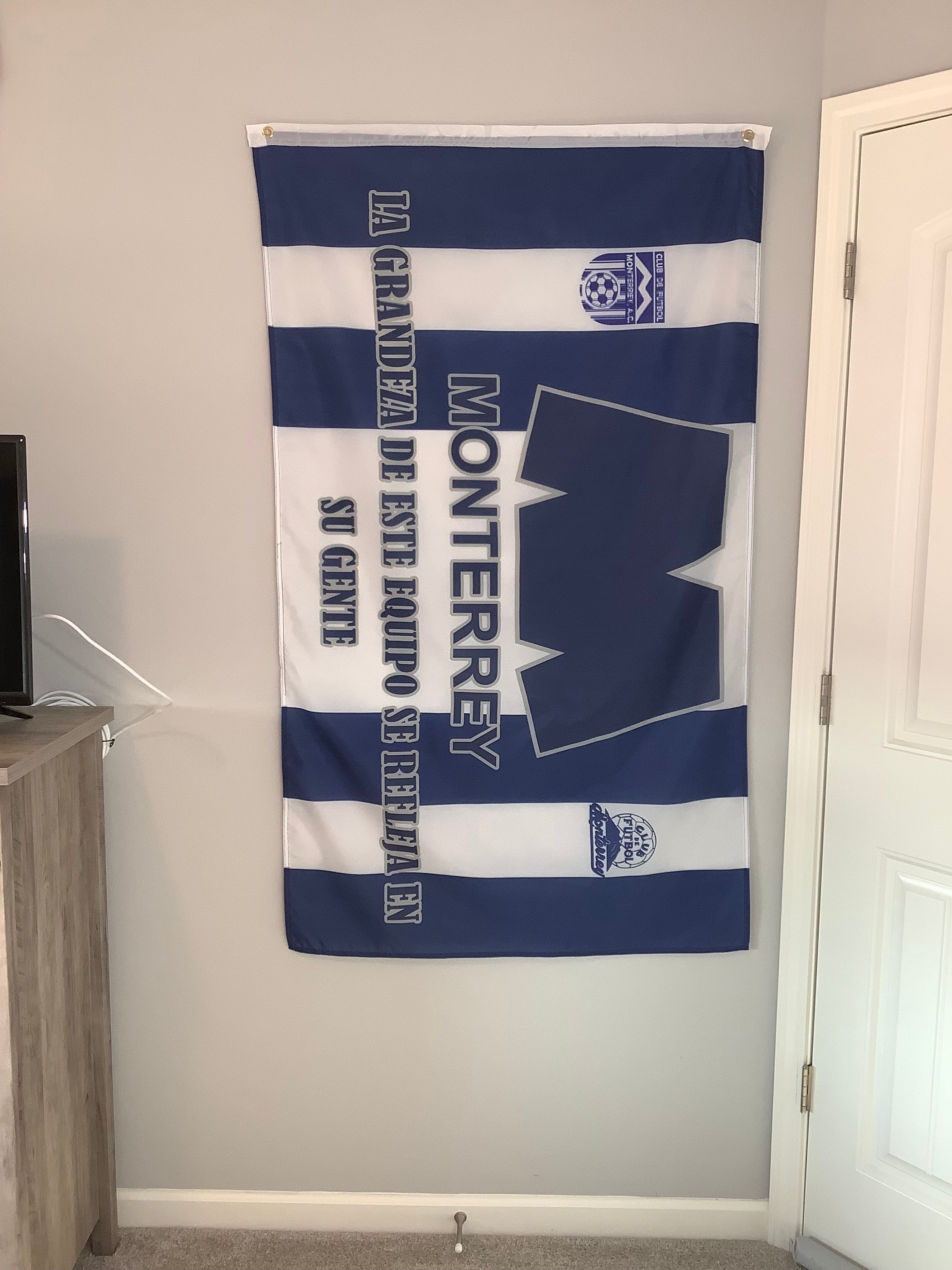 A Waving Flag of the Monterrey or Rayados, a Mexican Professional Football Club Stock Footage - Video of liga, professional: 289218230