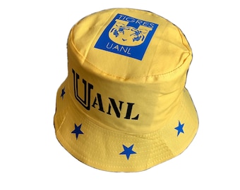 Tigres Mexico UANL Futbol New Soccer Bucket Hat Adult Size Liga Mexicana Futbol