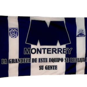 Monterrey Nuevo Leon Mexico Futbol Soccer New Flag 3x5&#39; Sports Banner Bandera Mascota 90x150cm Rayados La Pandilla