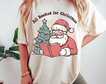 Reading Santa SVG, Funny Christmas Librarian Clip Art (PNG, SVG)