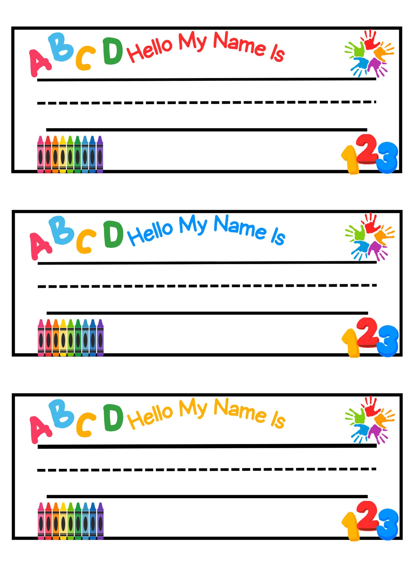 Teacher s Printable Name Tags Fun Labels for Todd Preschool Class