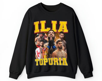 Ilia Topuria Vintage MMA Retro Sweater - ¡Abraza al futuro campeón de peso pluma!