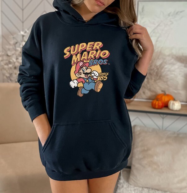 Super Mario Hoodie - Officiële Merchandise Met Mario, Luigi & Yoshi