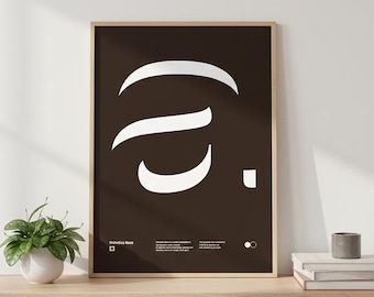 Poster Helvetica Neue tipografia para imprimir diseño letra a historia de la fuente 3 colores 3 tamaños PNG JPG TIFF 300dpi