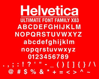 Familia tipográfica Helvetica completa | 83 fuentes premium OTF y TTF | Pack digital de tipografía sans serif moderna profesional