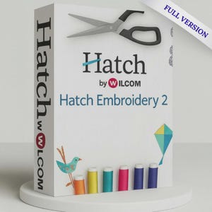 Hatch 2 Embroidery Software Lifetime License (Instant Download)
