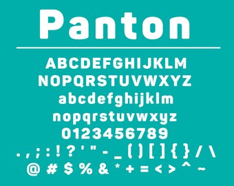 Familia Tipográfica Panton moderna y profesional, paquete completo para branding, logotipos y proyectos de diseño digital, archivo ZIP