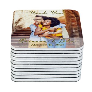 Bedankmagneten, gepersonaliseerde trouwbedankjes, aangepaste fotomagneten voor gastenfeest, Save the Date