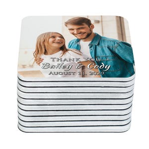Bedankmagneten, gepersonaliseerde trouwbedankjes, aangepaste fotomagneten voor gastenfeest, Save the Date