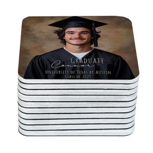 Personalized Senior 2025 Magnets | High School Graduation Party Favors | Custom Photo Gifts