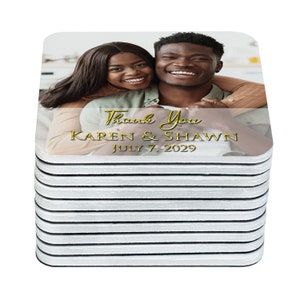 Trouwbedankjes Bedankmagneten Save the Date Gepersonaliseerde fotomagneten voor gastenfeest