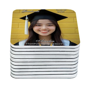 Custom Graduation Thank You Magnets | Class of 2025 Photo Favors | Senior Gift Keepsakes