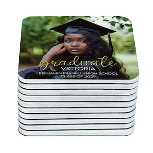 Graduation magnets custom personalized photo graduate party favors class of 2025