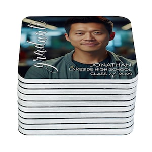 Graduation magnets for guest class of 2025 personalized photo graduate party favors
