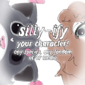 silly-ified custom character & pet sketches | playful digital doodles in 24 hours | profile picture size
