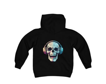 Boys Sceleton Music Blend Hooded Sweatshirt