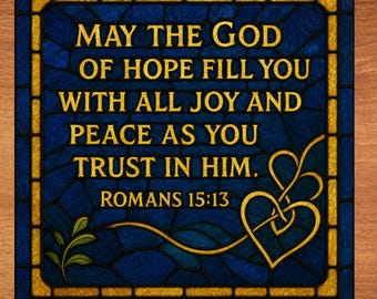 Revelation 21 4 Bible Verse Ceramic Art Tile Christian Decor Bookshelf ...