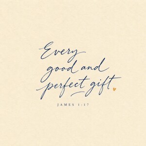 Every Good and Perfect Gift Ceramic Tile | James 1:17 | Encouragement Gift Scripture Tile Art