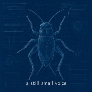 Still Small Voice Ceramic Tile | Field Cricket Naturalist Art | 1 Kings 19:12 Christian Gift
