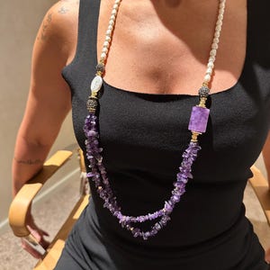 Pearl & Amethyst Necklace