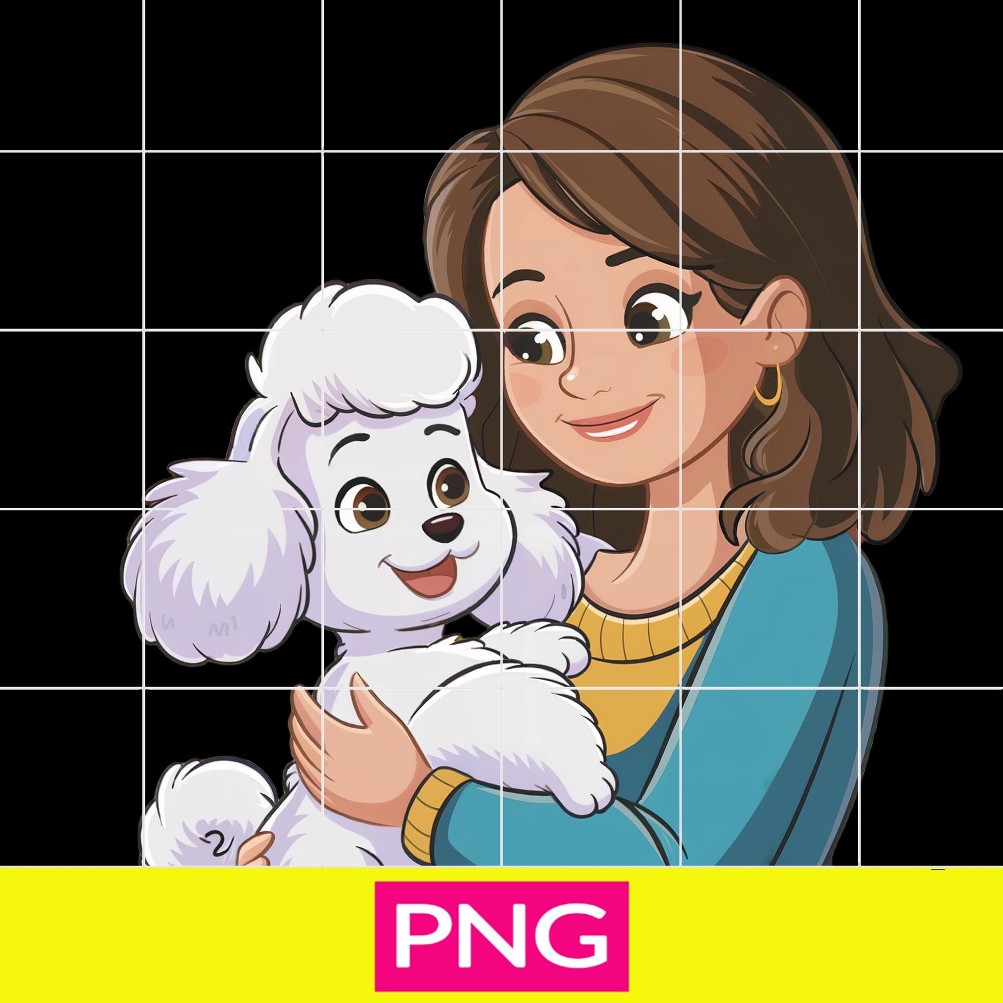 Dog Mom PNG, Dog Mom Illustration, Printable Poster, Nursery Poster ...