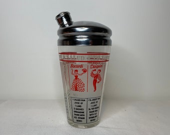 Vintage Cocktail Shaker Recipes To Your Health MCM Bar Cart Accessories