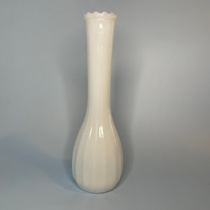 Vintage Milk Glass Bud Vase for Party or Wedding Table