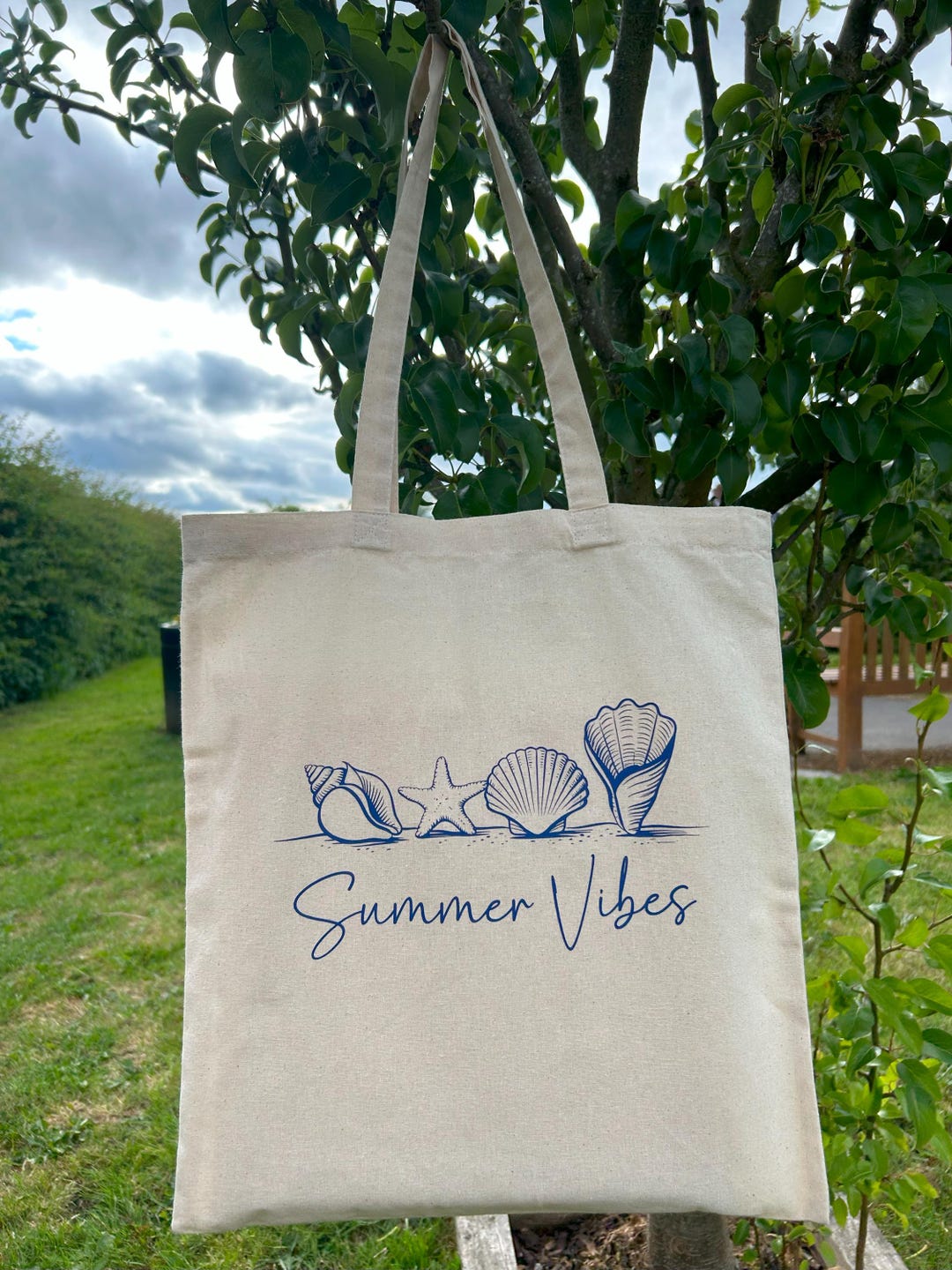 Summer Vibes Tote Bag - Black Fringe Beach Bag main image 1