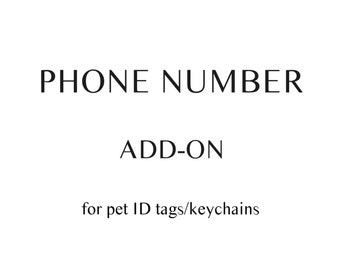 Phone Number Add-On (for tags)