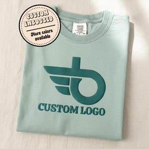 Custom Puff Vinyl Logo Tshirt, Business Logo Hoodie, Brand Logo Shirt, Your Design Here, Team Logo Shirt, Custom Company Logo Gift