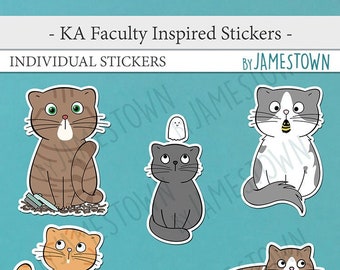 INDIVIDUAL - Kitten Academy Inspired Faculty Stickers