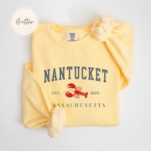 nantucket sweatshirt,Massachusetts Vacation,Fisherman Aesthetic sweatshirt,Beach Sweater Nantucket,ocean lovers&#39; sweatshirts,Lobster Sweater