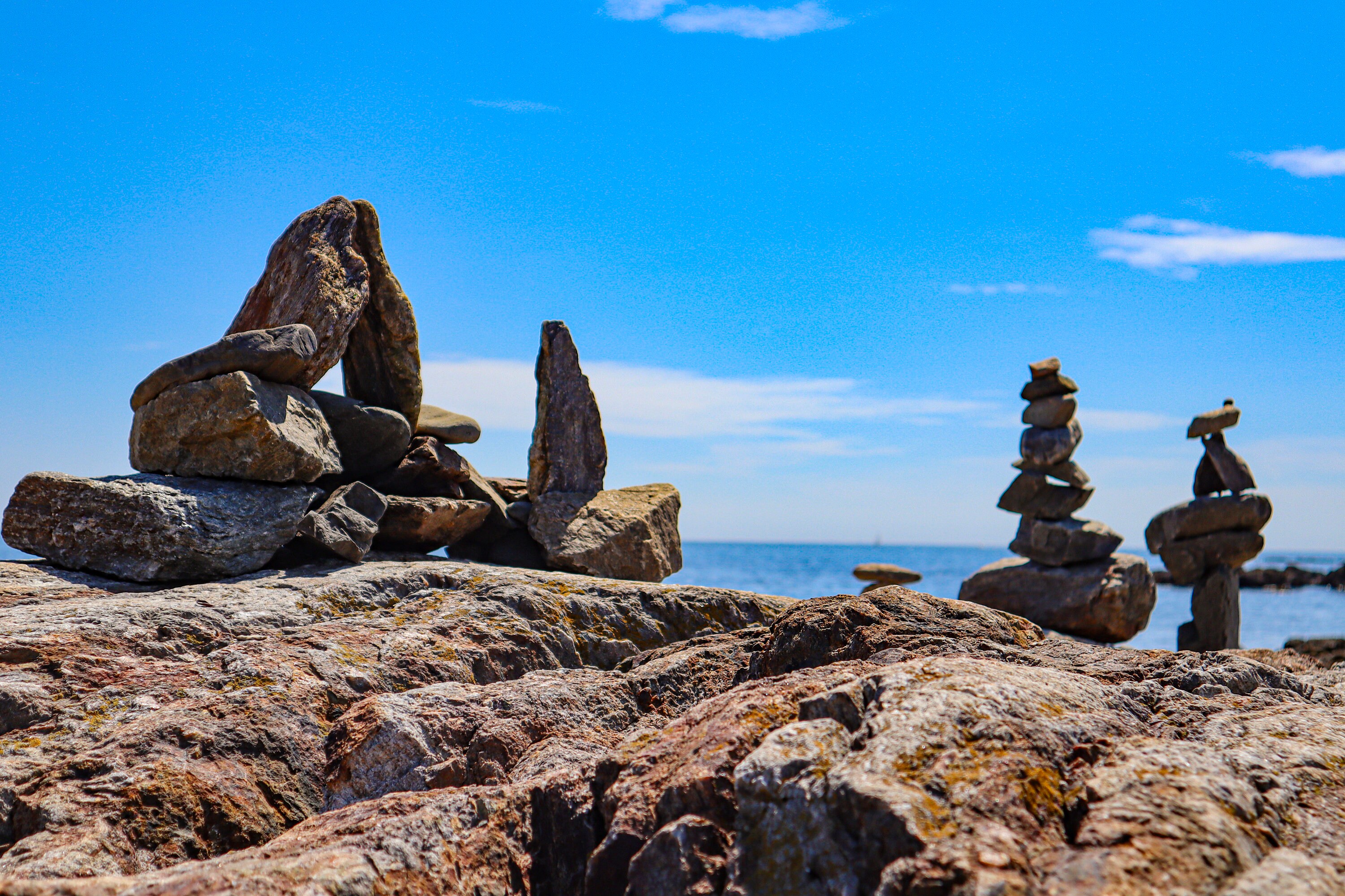 Digital Photo of Cairn Rocks on Coast of New England - Etsy