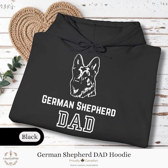 German Shepherd Dad Hoodie | Cozy Dog Lover Pullover Sweatshirt