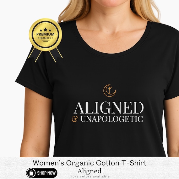 Organic Cotton Women's Shirt – LuxeEcoPrint, Uplifting Quote