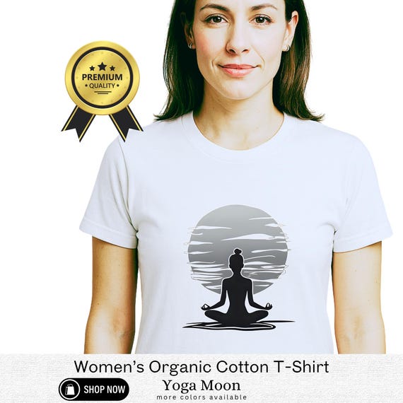 Yoga Organic Cotton Women's Shirt - Minimalist Graphic Tee