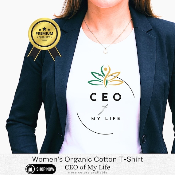 Organic Cotton Women's Shirt - Uplifting Quote, Lightweight Tee