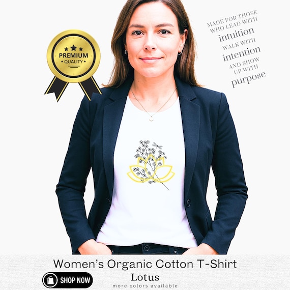 Lotus Organic Cotton Women's Shirt – Lightweight, Eco-Friendly Tee